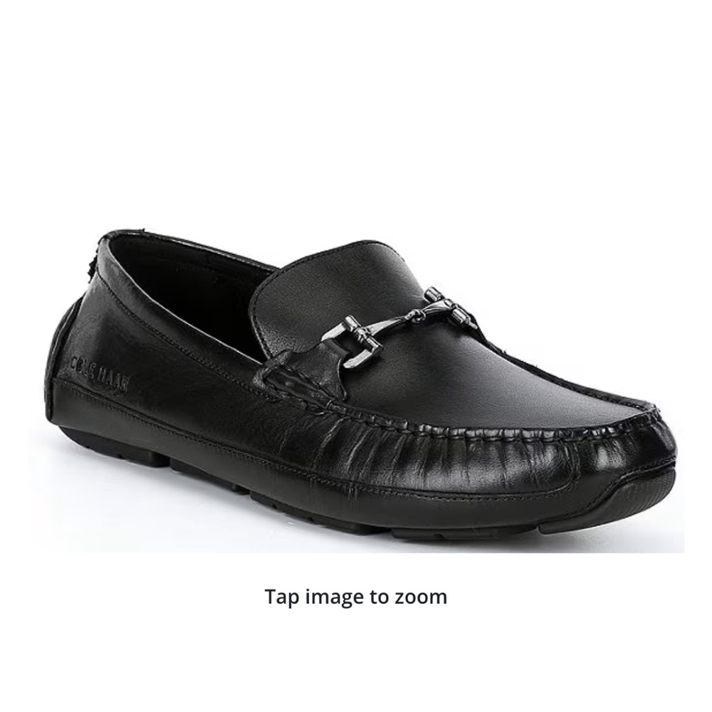 NWOT Cole Haan Wyatt Leather Bit Driver Loafer. Size 9.5 . Color is Black